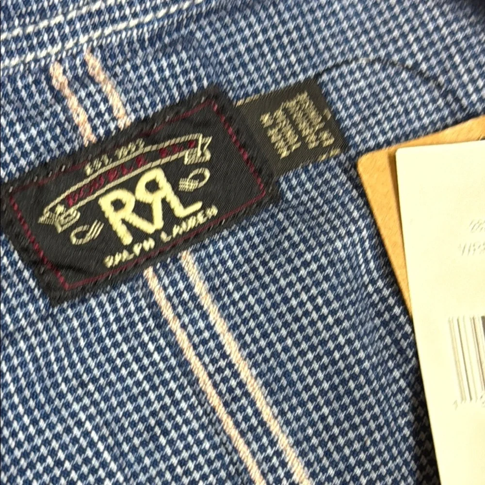 Ralph Lauren Double RL Blue Workwear Jumpsuit/overall 100% cotton made in Tunis - Picture 5 of 16
